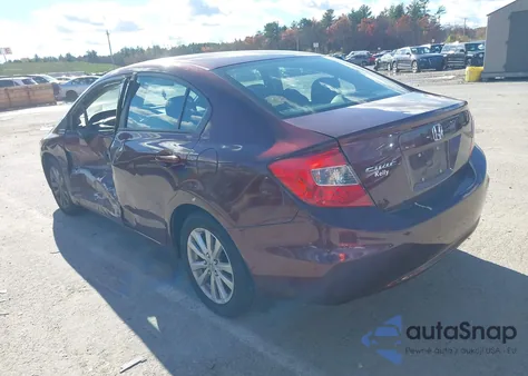 2012 Honda Civic Ex z USA, uszkodzony, nr VIN 19XFB2F86CE355117